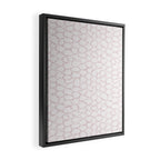 Abstract organic dots - soft baby pink pattern Framed Canvas Print Gallery Image 2