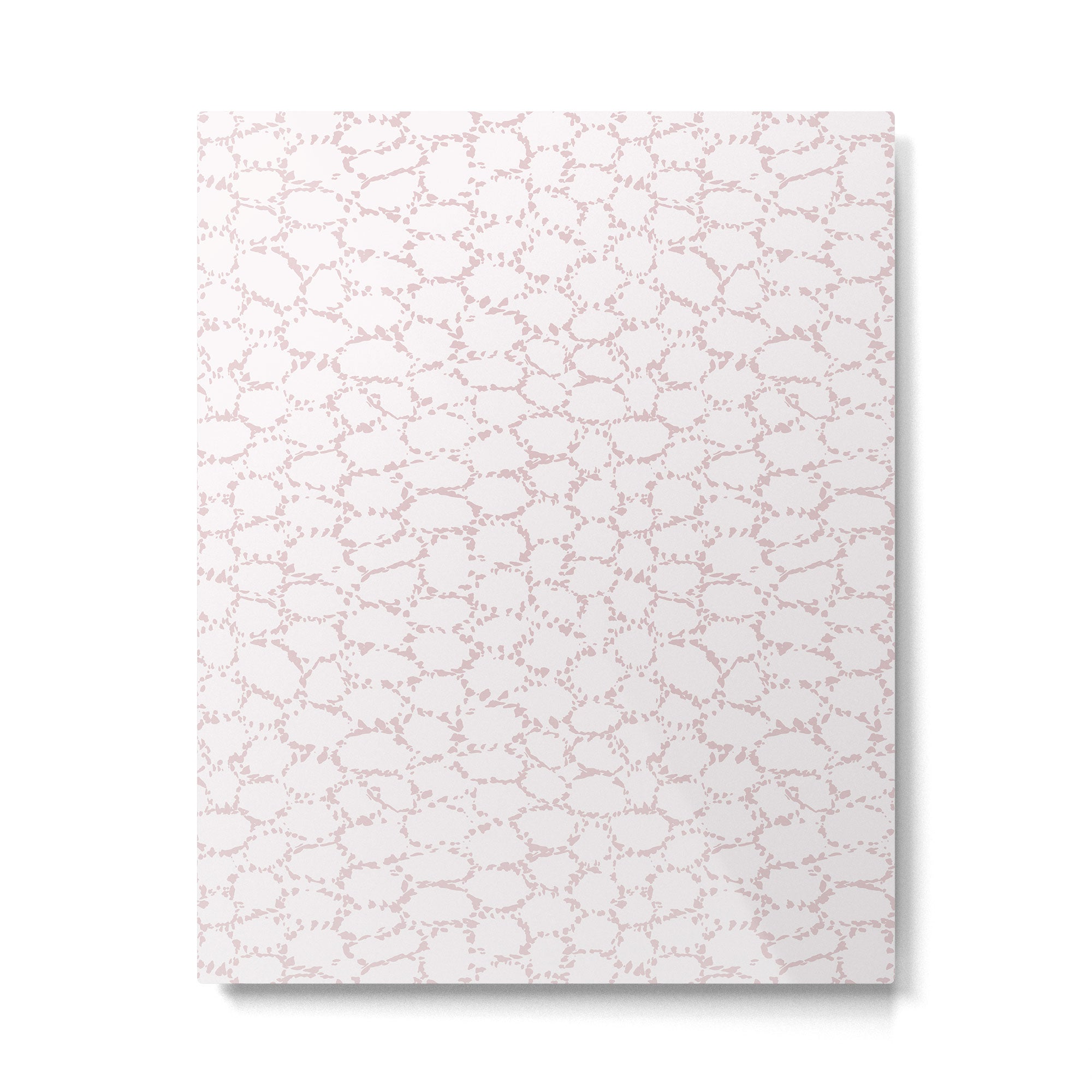 Abstract organic dots - soft baby pink pattern Metal Print Gallery Image 6