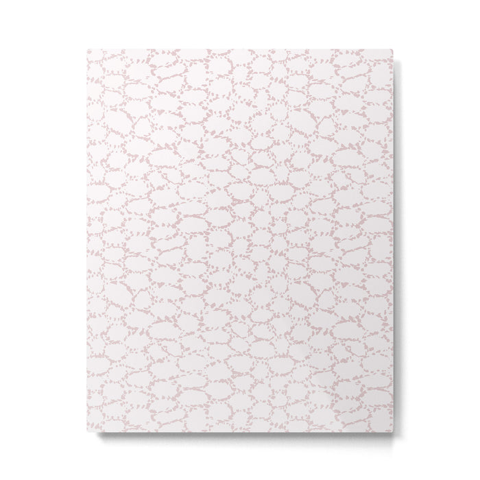 Abstract organic dots - soft baby pink pattern Metal Print Gallery Image 1