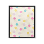 Colorful pastel tennis balls pattern Framed Canvas Print Gallery Image 8