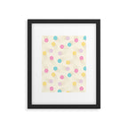 Colorful pastel tennis balls pattern Framed Art Print Gallery Image 6