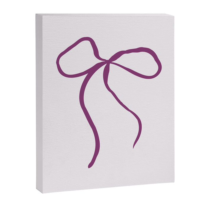 Coquette pink bow Canvas Print Gallery Image 1