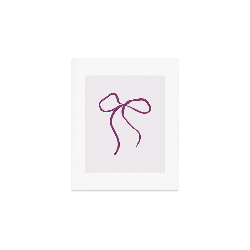 Coquette pink bow Art Print Gallery Image 1