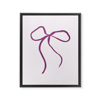 Coquette pink bow Framed Canvas Print Gallery Image 8