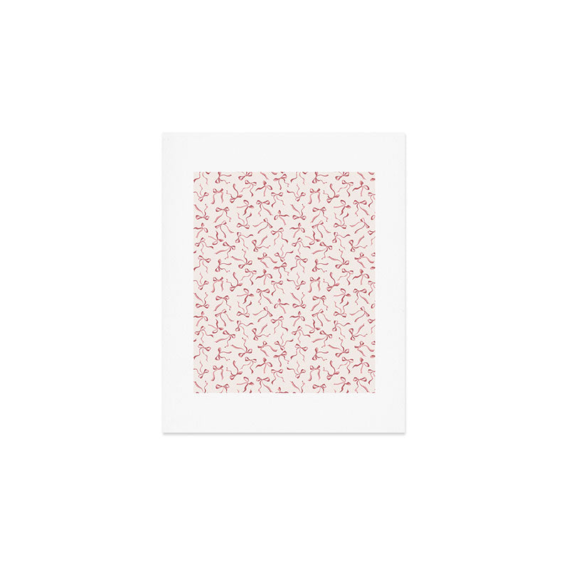 Coquette Pink Bows Art Print Gallery Image 1
