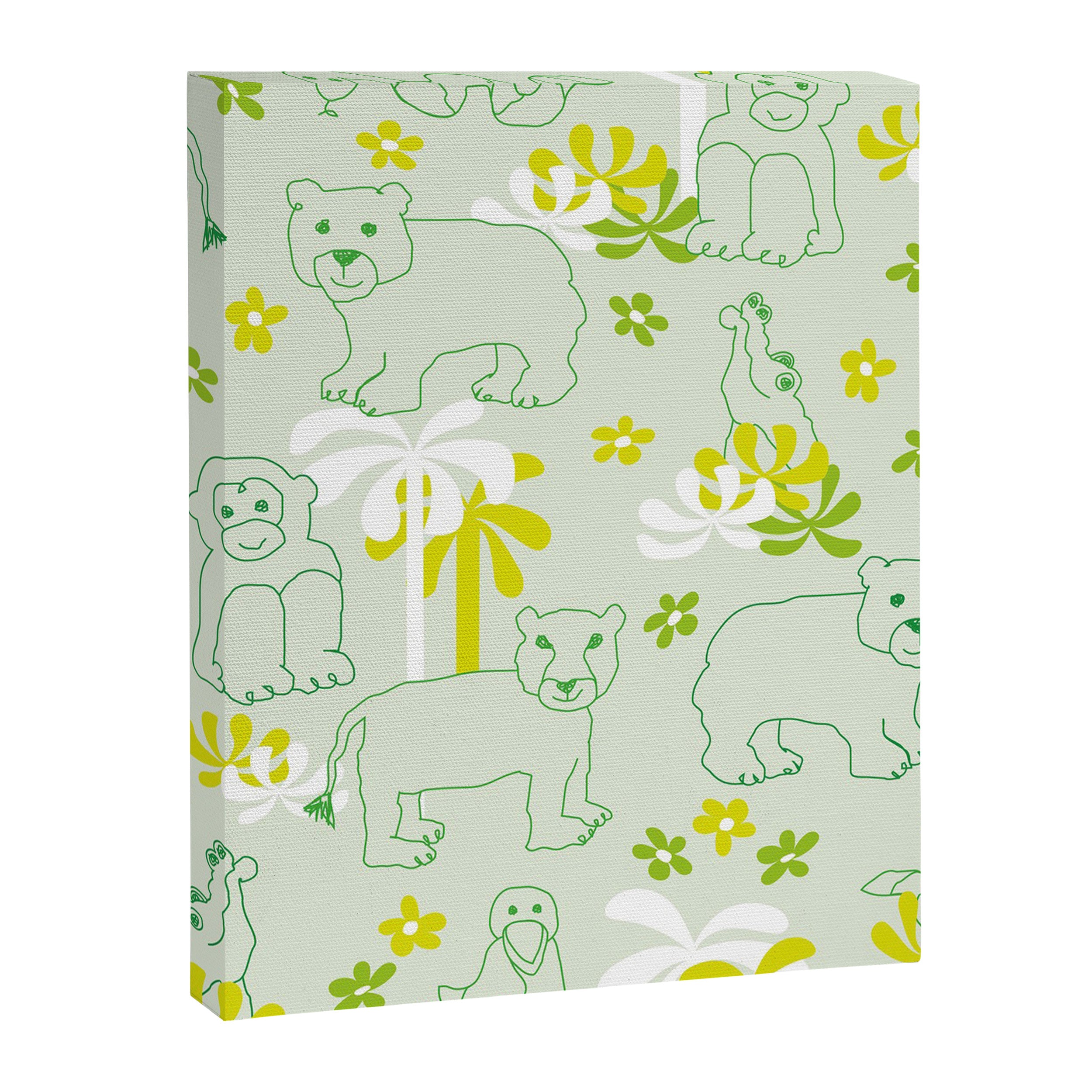 Green safari Canvas Print Gallery Image 8