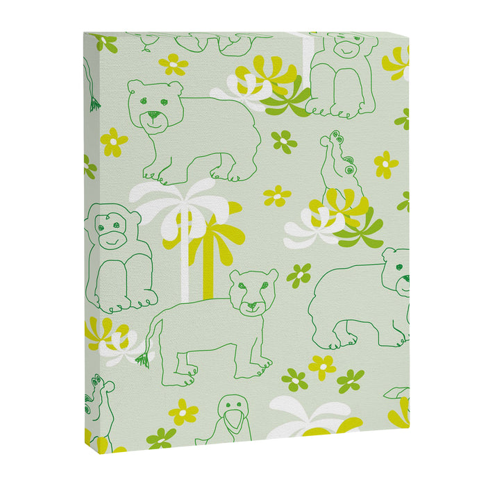 Green safari Canvas Print Gallery Image 1
