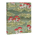 Watercolor moss and mushroom mosaic pattern Canvas Print Gallery Image 8