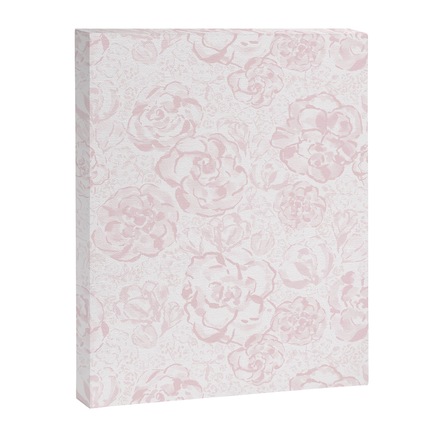 Rose garden floral watercolor - baby pink pattern Canvas Print Gallery Image 3