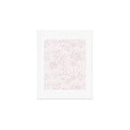 Rose garden floral watercolor - baby pink pattern Art Print Gallery Image 1