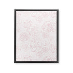 Rose garden floral watercolor - baby pink pattern Framed Canvas Print Gallery Image 8