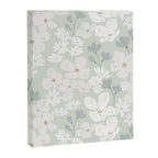 Soft meadow blooms - muted mint, dusty green and beige floral pattern Canvas Print Gallery Image 8