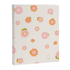 Peach pink and orange flowers pattern Canvas Print Gallery Image 8