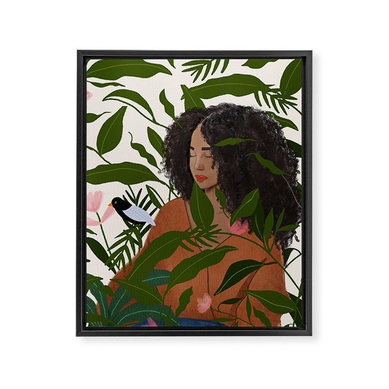 Aanu the plant lady  Framed Canvas Print Gallery Image 8