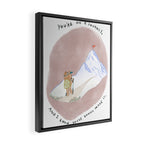 Bear on a Journey, Mountain Adventure Framed Canvas Print Gallery Image 2