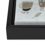Coffee Drinks Diagram Framed Canvas Print Gallery Image 3