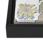 Coffee & Wildflowers Framed Canvas Print Gallery Image 3
