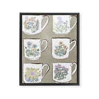 Coffee & Wildflowers Framed Canvas Print Gallery Image 6