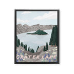 Crater Lake National Park, Oregon Framed Canvas Print Gallery Image 6