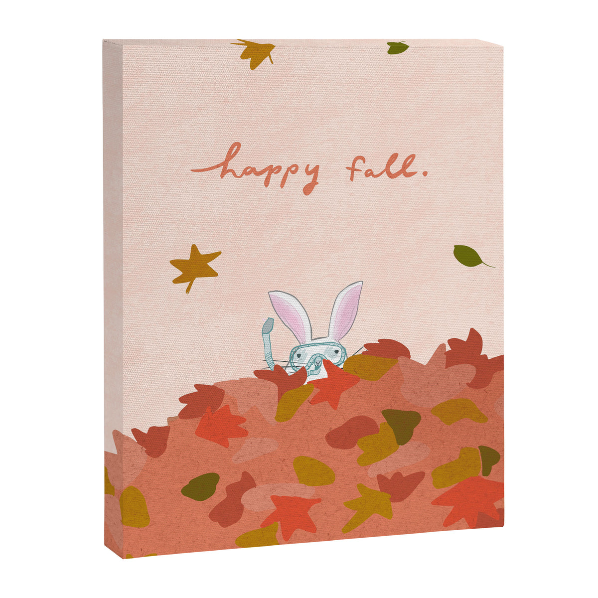 Happy Fall // Bunny in Snorkel Canvas Print Gallery Image 8