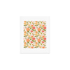 Marigold Dream / Warm Flower Pattern Art Print Gallery Image 1