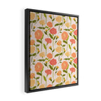 Marigold Dream / Warm Flower Pattern Framed Canvas Print Gallery Image 2
