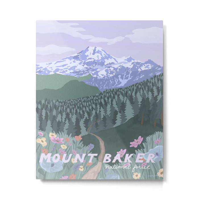 Mount Baker National Forest, Washington State, National Park Metal Print Gallery Image 1