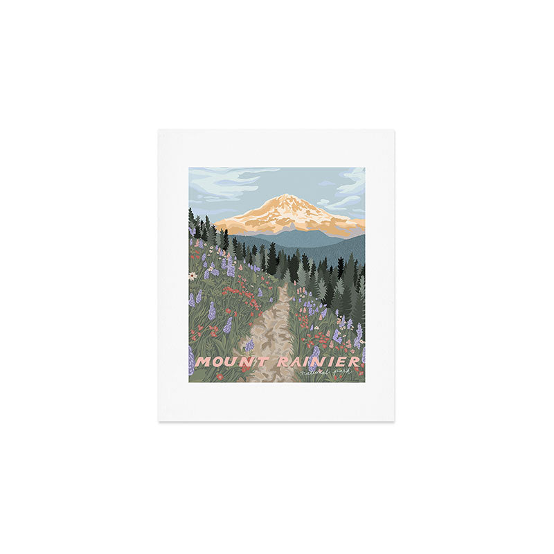 Mount Rainier National Park Art Print Gallery Image 1