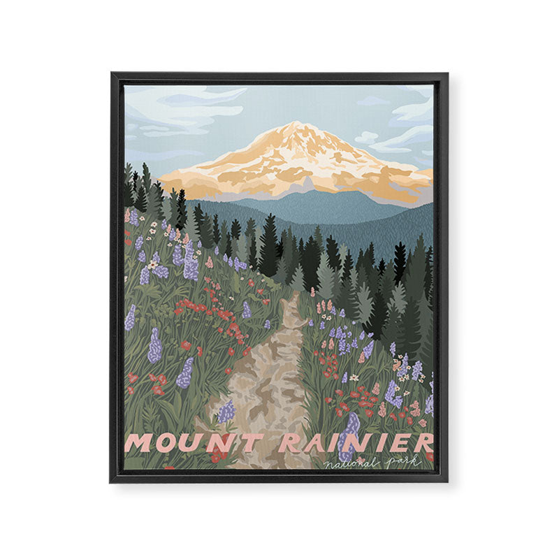 Mount Rainier National Park Framed Canvas Print Gallery Image 6