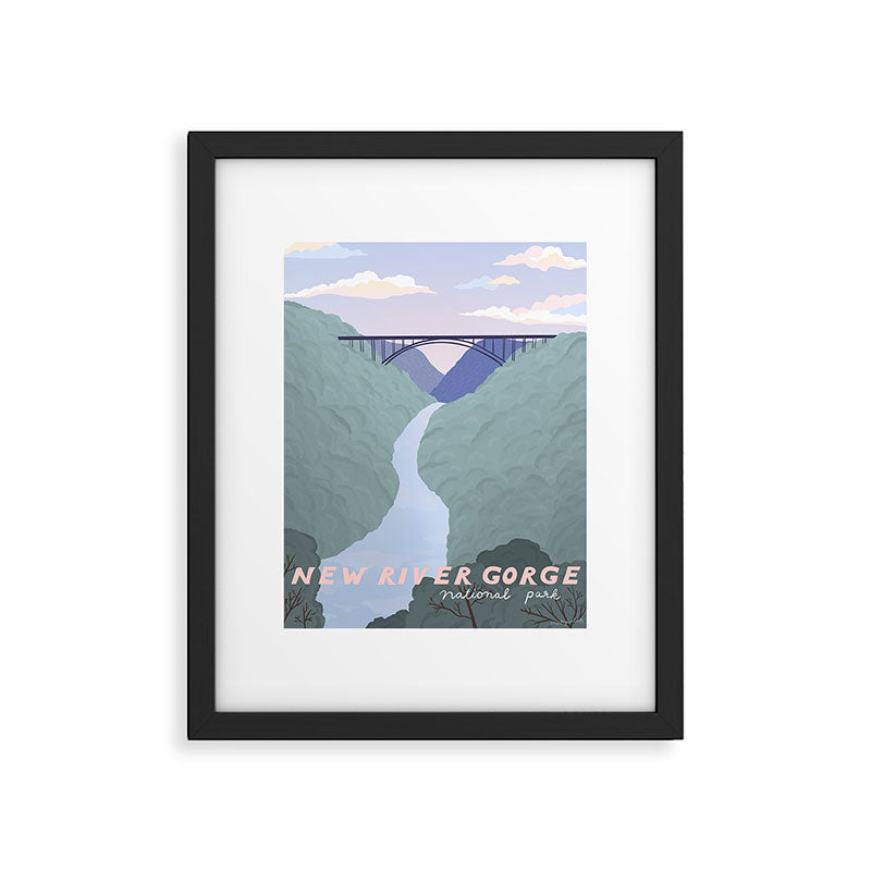 New River Gorge National Park, West Virginia Framed Art Print Gallery Image 5
