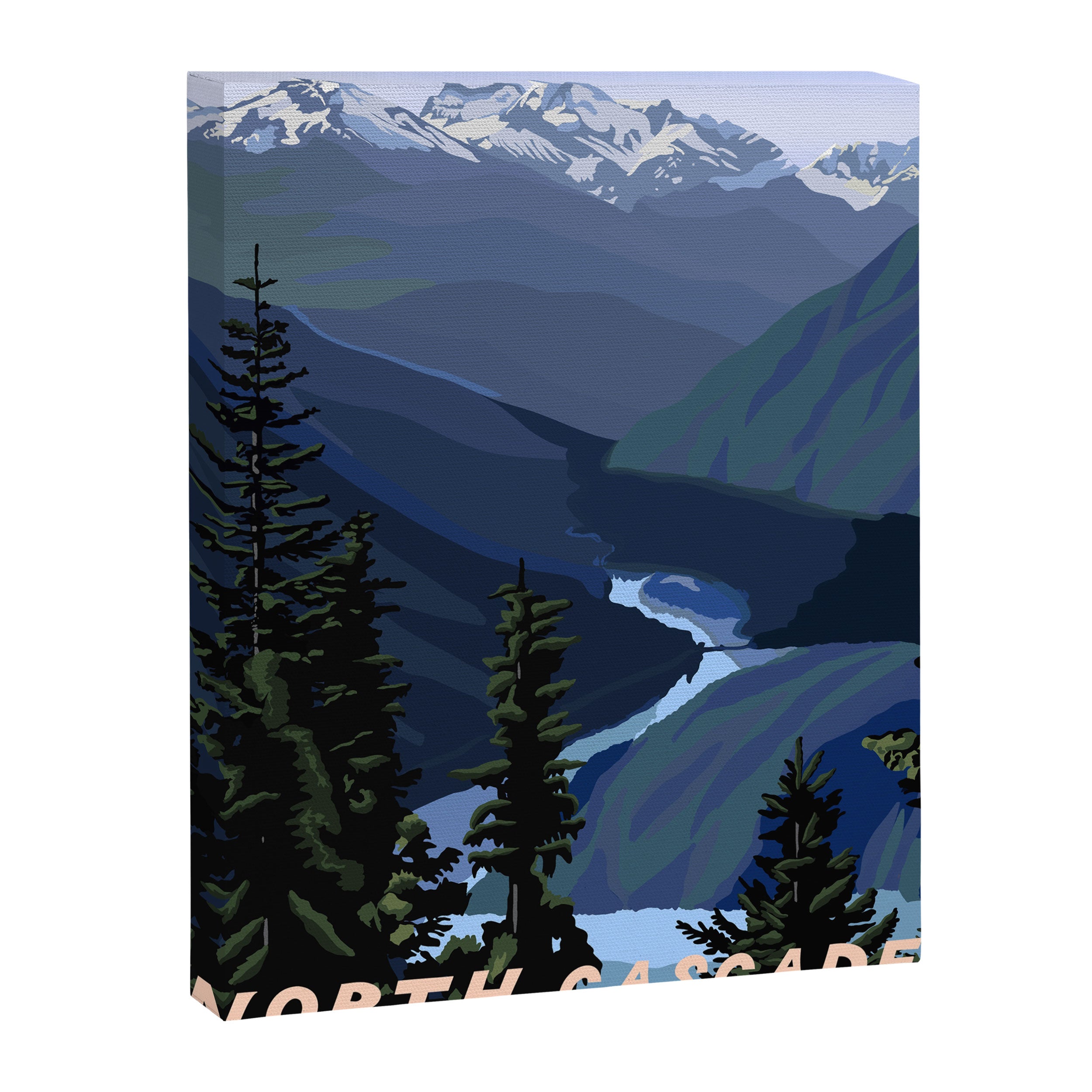 North Cascades National Park, Vintage Canvas Print Gallery Image 6