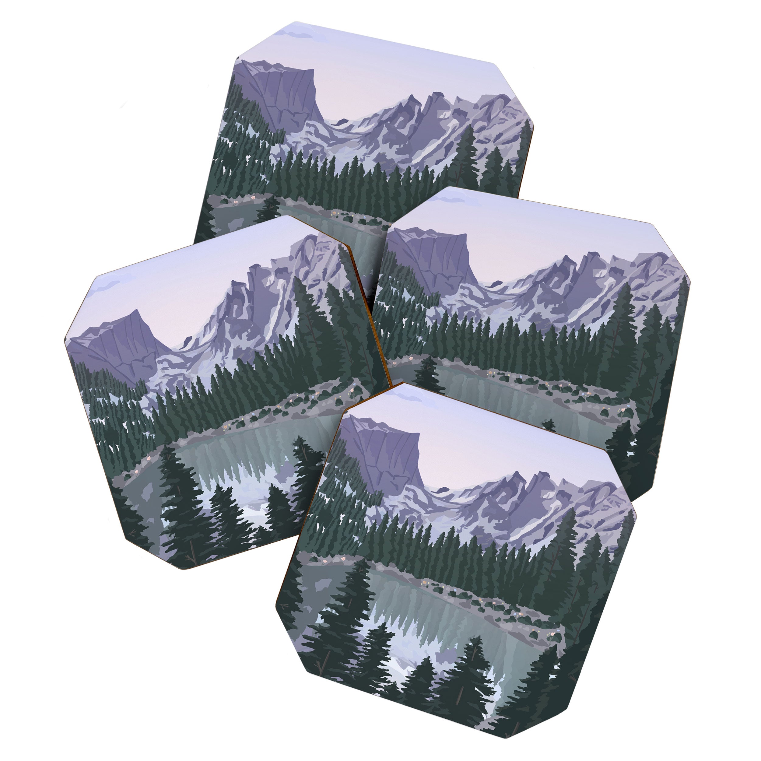 Rocky Mountain National Park Poster, Colorado, USA, Denver, Rocky Mountains, National Parks Coaster Gallery Image 1