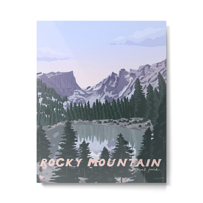 Rocky Mountain National Park Poster, Colorado, USA, Denver, Rocky Mountains, National Parks Metal Print Gallery Image 1