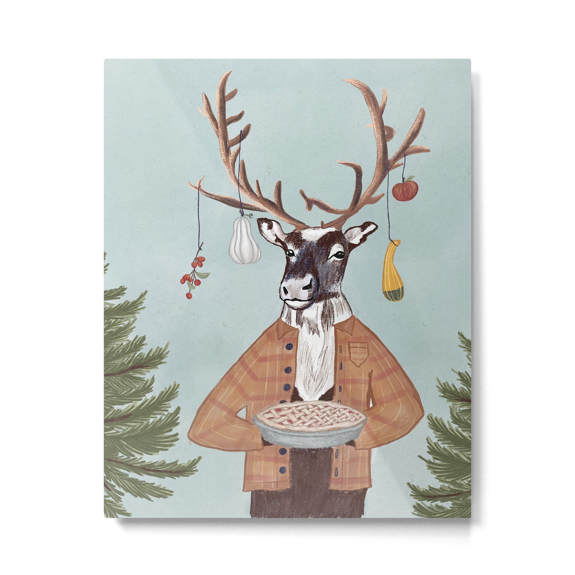 Thankful Reindeer Metal Print Gallery Image 6