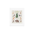 Woodland Creatures Chart Art Print Gallery Image 1