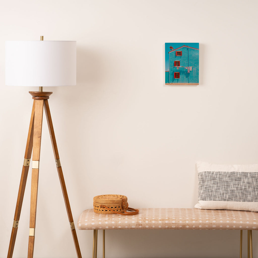 Burano azul Canvas Print Gallery Image 2