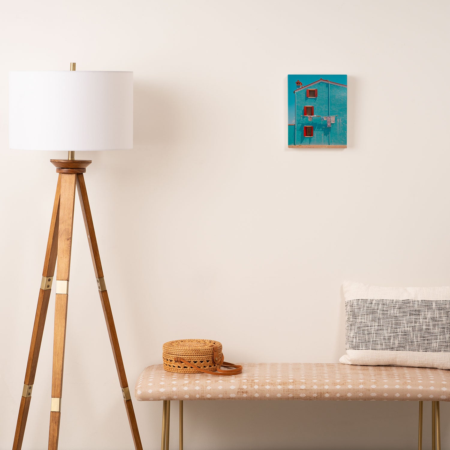 Burano azul Canvas Print Gallery Image 2