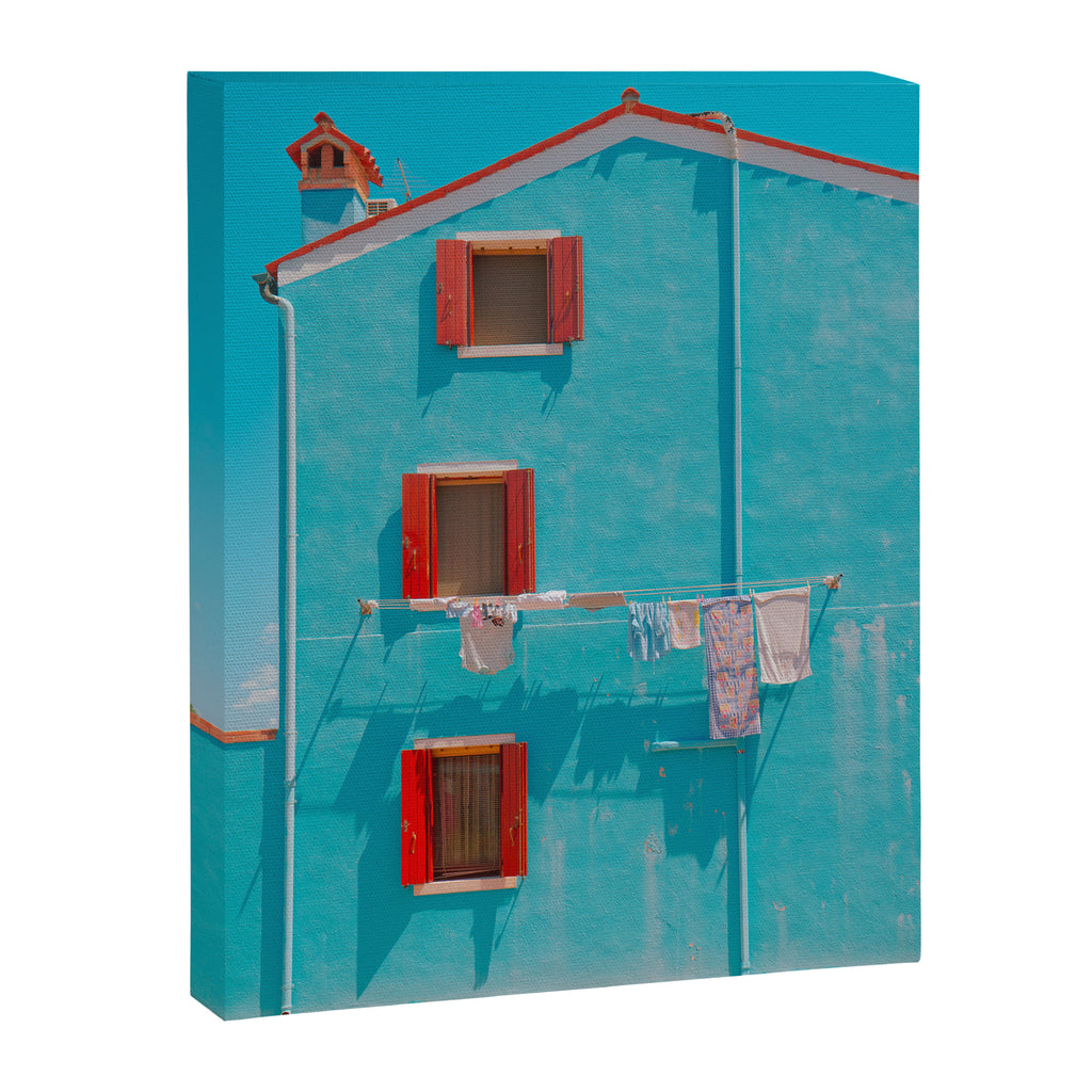 Burano azul Canvas Print Gallery Image 6