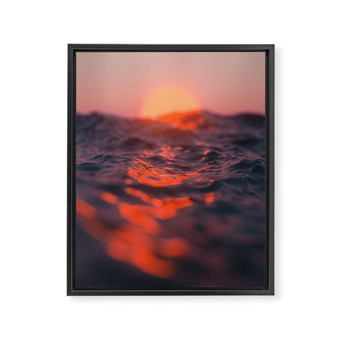 floating away in a digital ocean III Framed Canvas Print Gallery Image 1