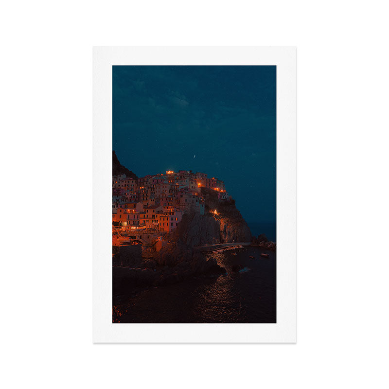 Manarola at Night Art Print Gallery Image 1