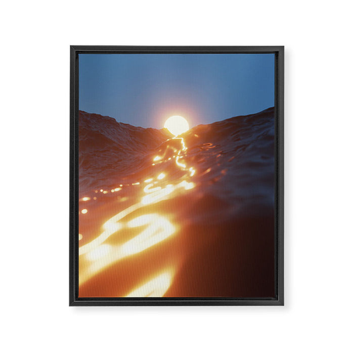 melting Framed Canvas Print Gallery Image 1