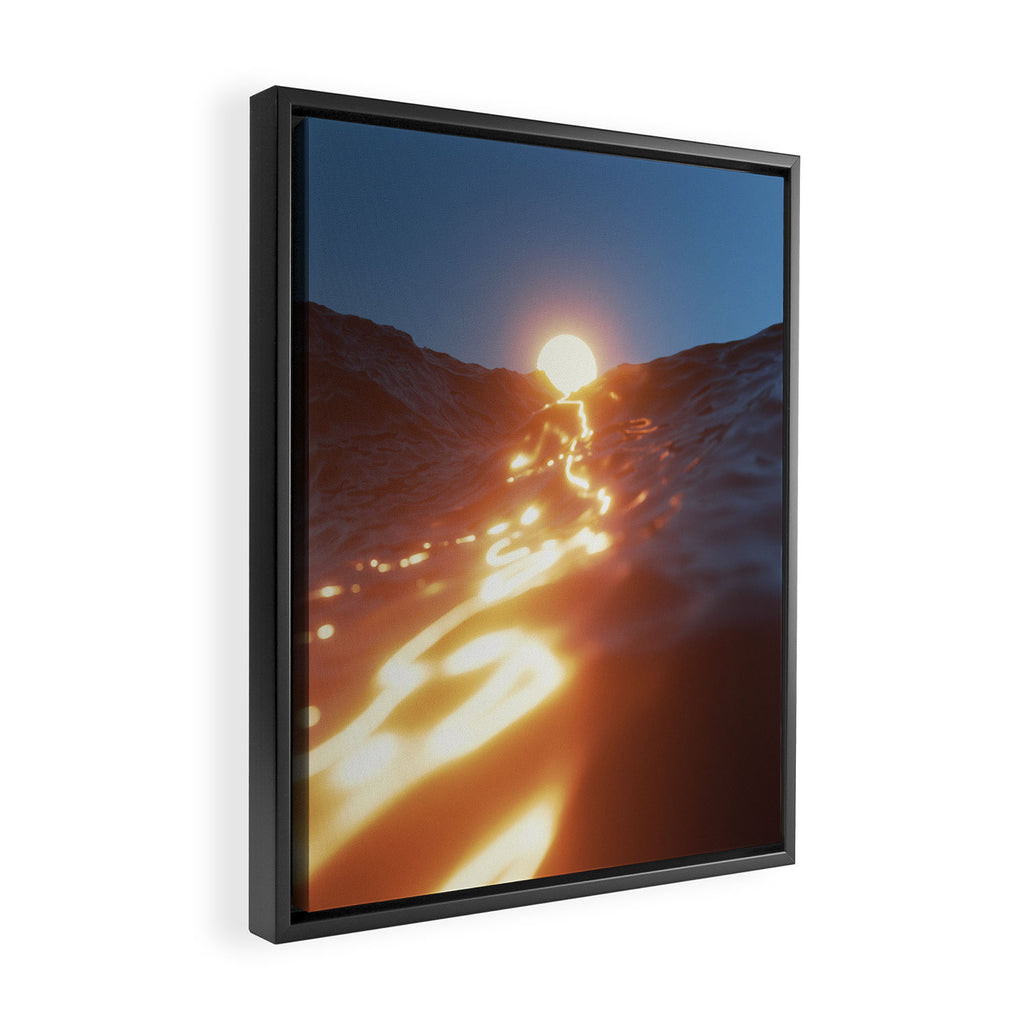 melting Framed Canvas Print Gallery Image 2