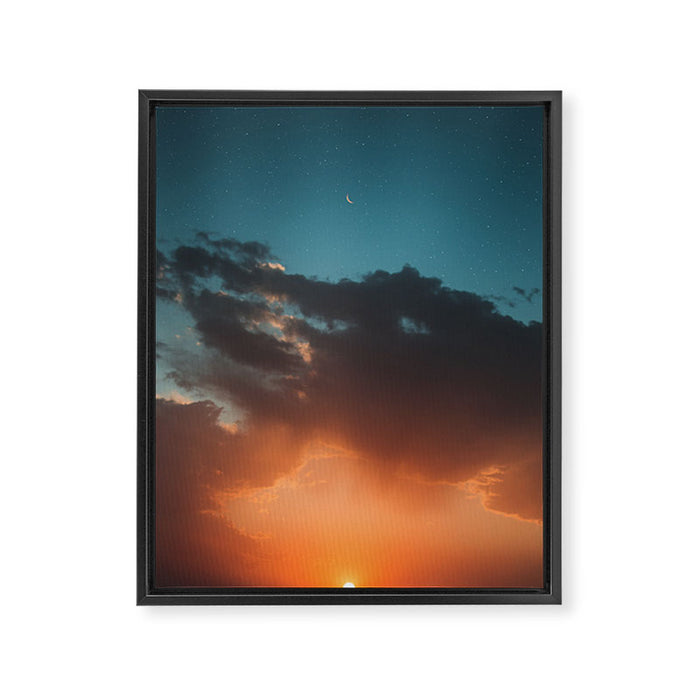 night and day Framed Canvas Print Gallery Image 1