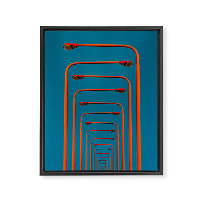 of light poles III Framed Canvas Print Gallery Image 1