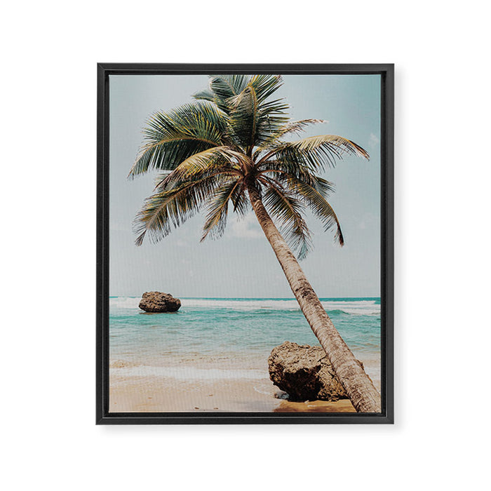 a palm tree ii Framed Canvas Print Gallery Image 1