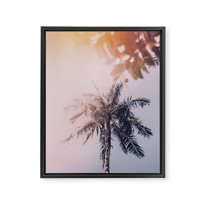 a palm tree ix Framed Canvas Print Gallery Image 1