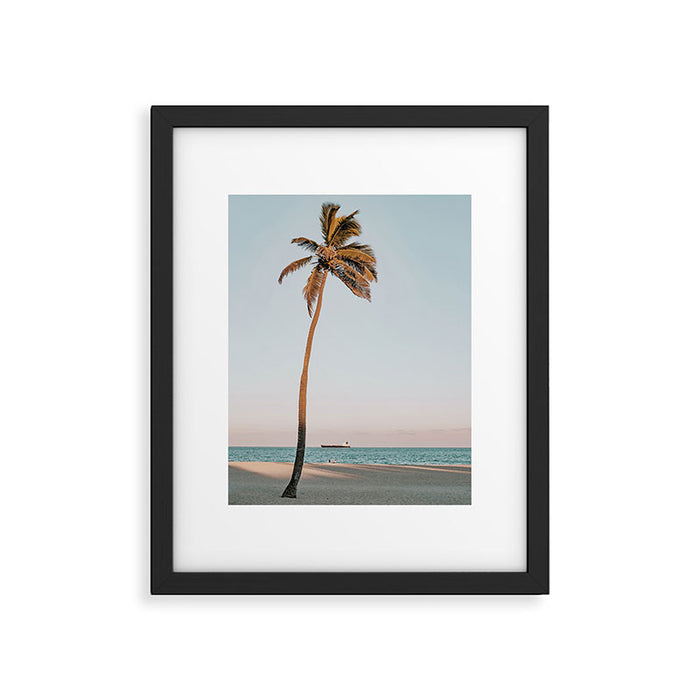 a palm tree vi - fort lauderdale florida Framed Art Print Gallery Image 1