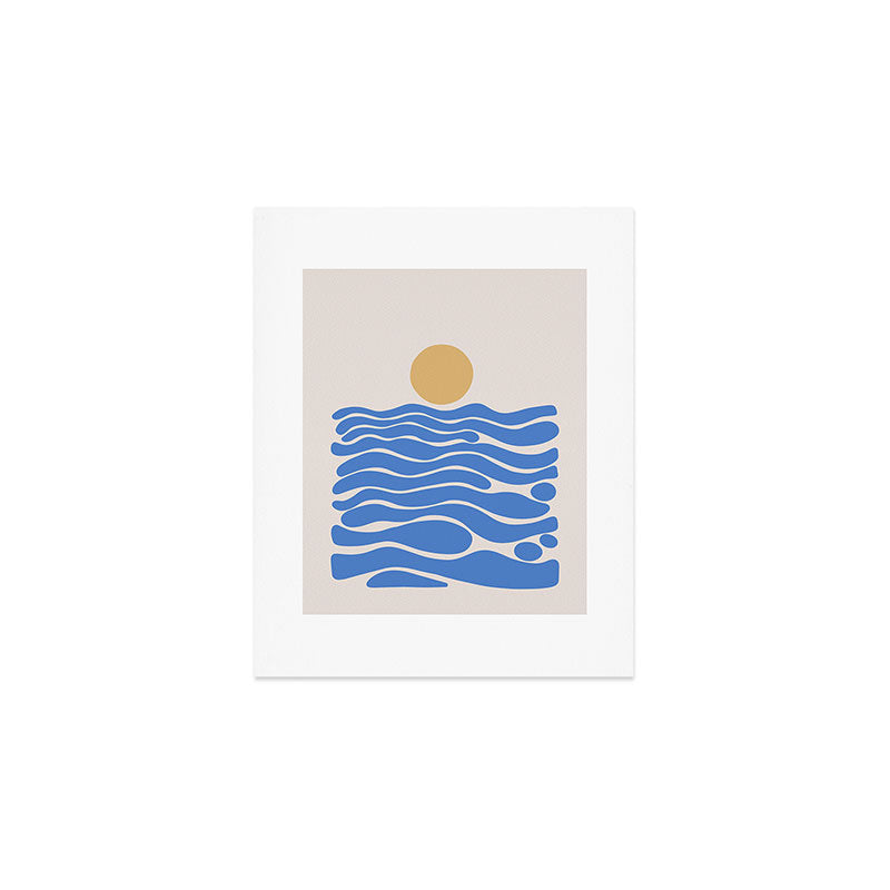Abstract Ocean Art Print Gallery Image 1
