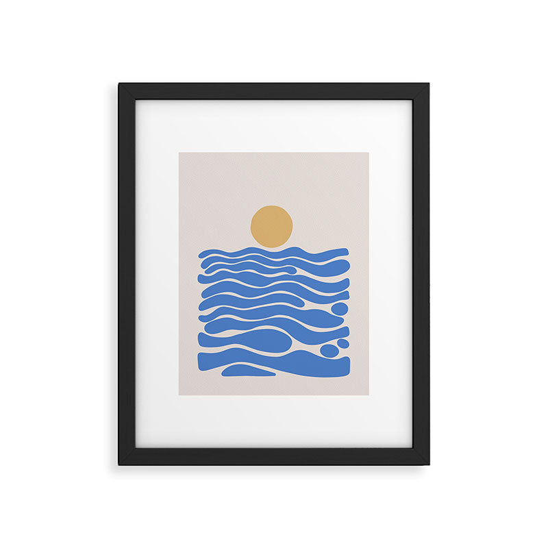 Abstract Ocean Framed Art Print Gallery Image 5