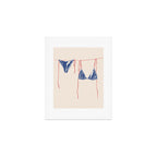 blue bikini on clothesline Art Print Gallery Image 1